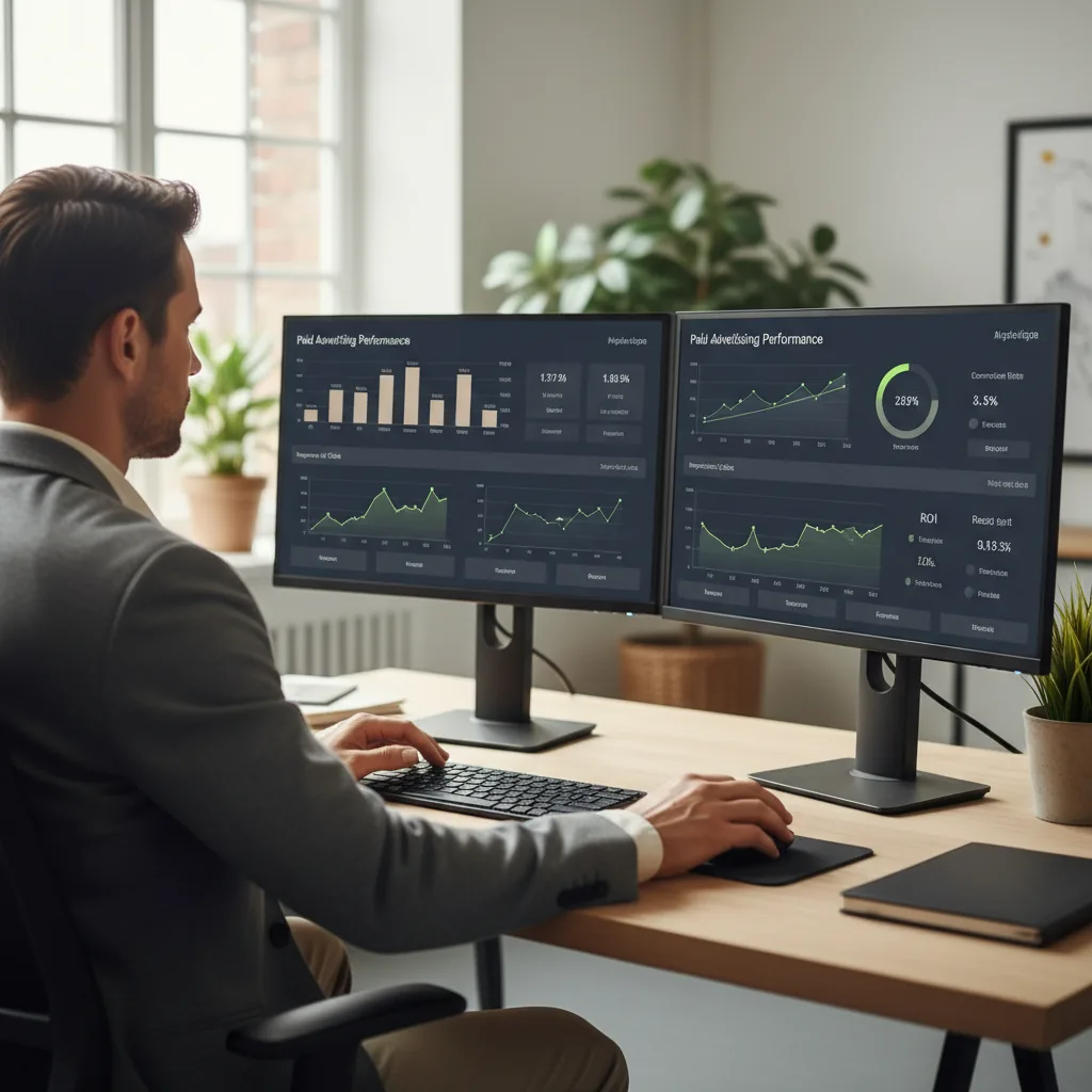 Paid advertising performance dashboard